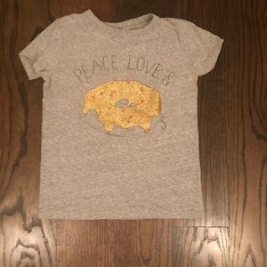 Girls Crewcuts Peace Love and Doughnuts Shirt